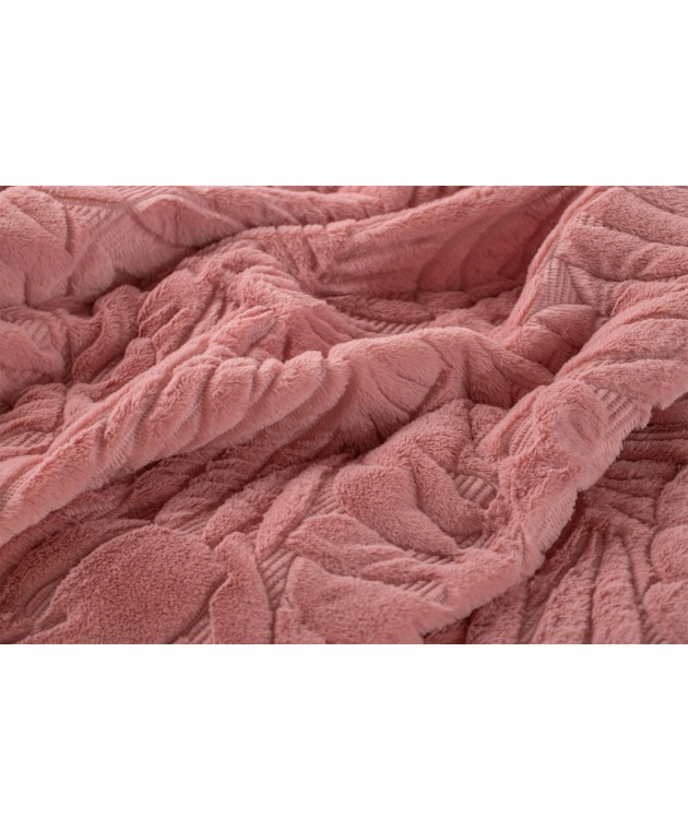 Κουβέρτα βελουτέ King Size 240x260 Lucia 2-Blush Pink Κουβέρτες Βελουτέ King Size