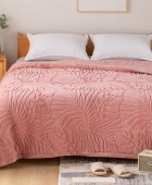 Κουβέρτα βελουτέ King Size 240x260 Lucia 2-Blush Pink Κουβέρτες Βελουτέ King Size