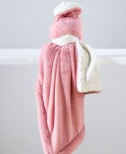 Κουβέρτα Αγκαλιάς 75x90 Heaven 2-Blush Pink Fleece  Κουβέρτες