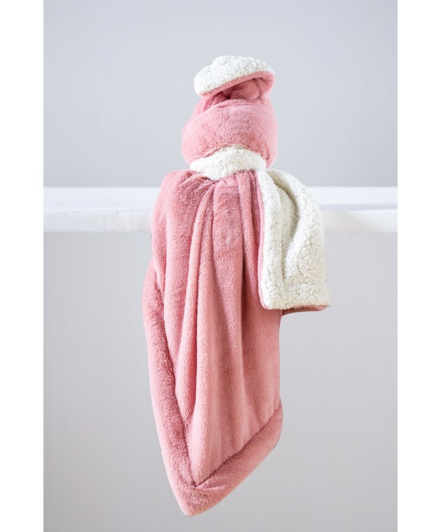 Κουβέρτα Αγκαλιάς 75x90 Heaven 2-Blush Pink Fleece  Κουβέρτες