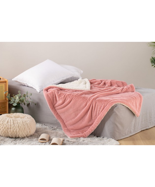 Κουβέρτα Αγκαλιάς 75x90 Heaven 2-Blush Pink Fleece  Κουβέρτες