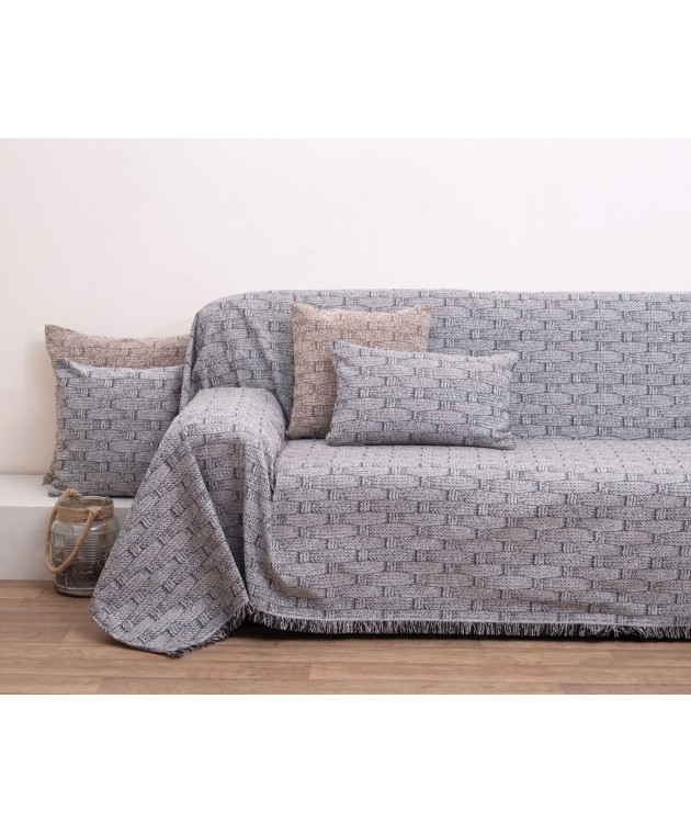 Ριχτάρι Τριθέσιος 180x280 1444 Grey Ριχτάρια Χειμωνιάτικα