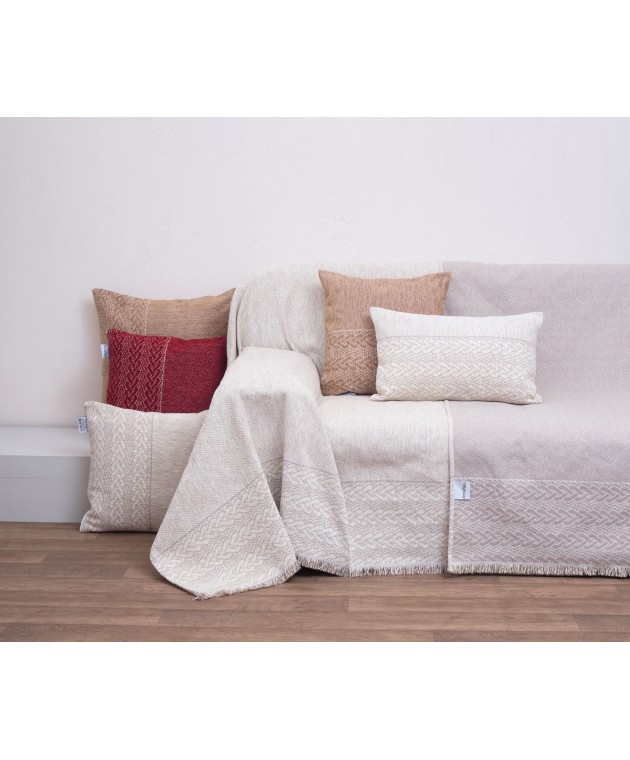 Ριχτάρι Πολυθρόνας 180x150 1446 Sand Ριχτάρια Χειμωνιάτικα