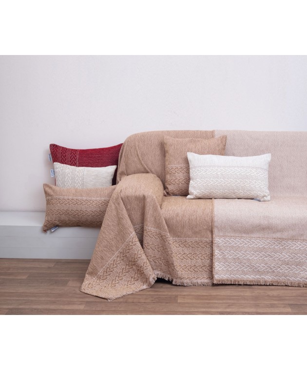 Ριχτάρι Τριθέσιος 180x280 1446 Beige Ριχτάρια Χειμωνιάτικα