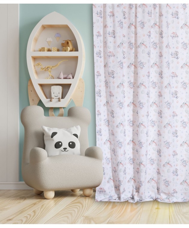Κουρτίνα με Τρέσα 140x270 Tomas Παιδικές Κουρτίνες