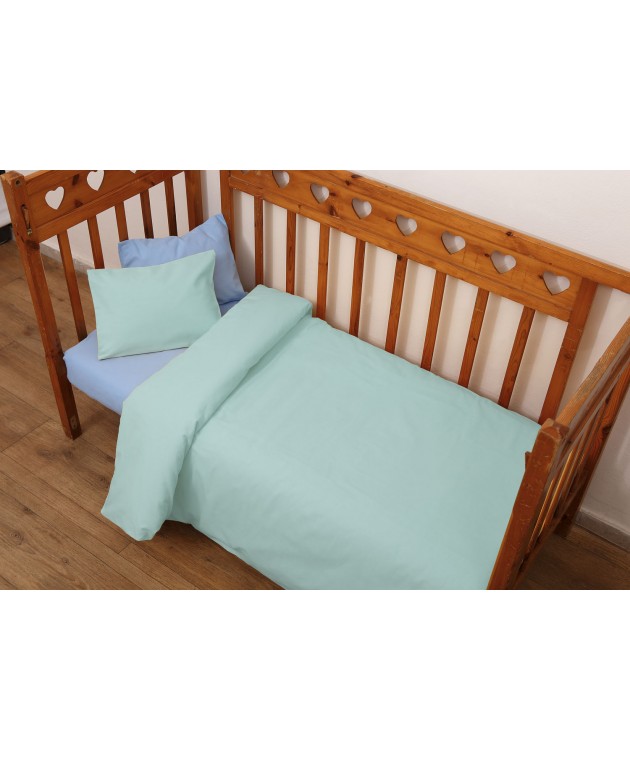 Σετ Σεντόνια Κούνιας 120x165 3100 Φανέλλα Σιέλ Βρεφικά Σεντόνια Φανελένια