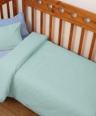 Σετ Παπλωματοθήκη Κούνιας 120x160 3100 Φανέλλα Μέντα Βρεφικές Παπλωματοθήκες