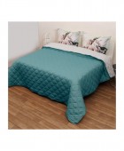 Κουβερτώριο Δίχρωμο Μονό 160x240 Microfiber Γκρι/Πετρόλ Κουβερλί Μονά