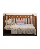 Κουβέρτα Ζακάρ Coral Fleece Κούνιας 110x152 Πουά Βρεφικά