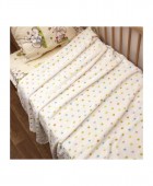 Κουβέρτα Ζακάρ Coral Fleece Κούνιας 110x152 Πουά Βρεφικά