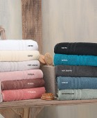 Σετ πετσέτες 3 τεμ. ARIA 08 PINK, RYTHMOS HOME Σετ πετσέτες Mπάνιου