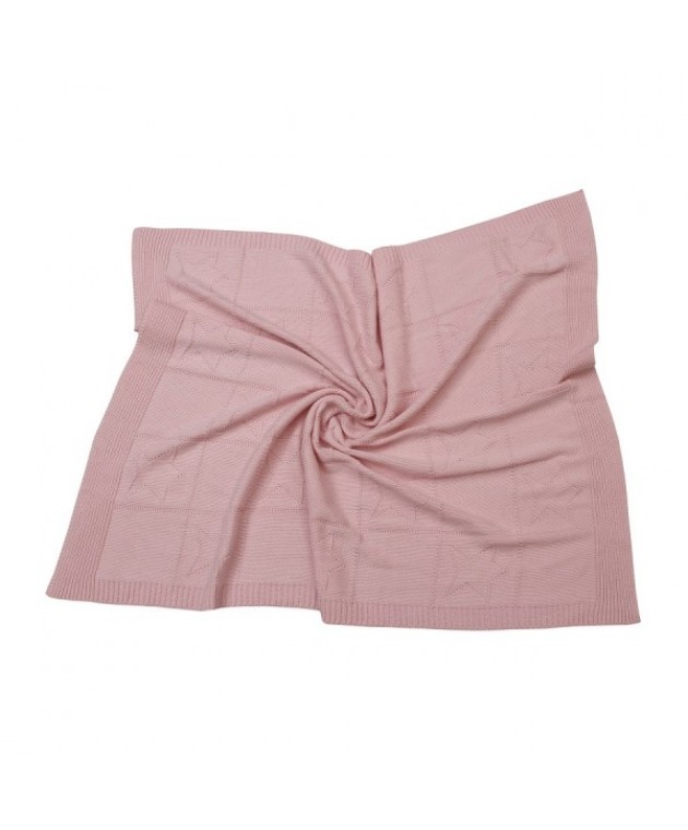 Κουβέρτα bebe πλεκτή κούνιας (110Χ140) JOY PINK, ANNA RISKA