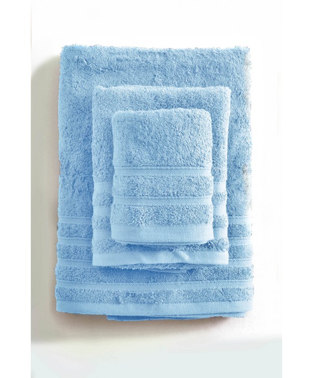 Σετ πετσέτες 3 τεμ. LAGOON 14 LIGHT BLUE, RYTHMOS HOME Σετ πετσέτες Mπάνιου