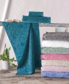 Πετσέτα προσώπου (50X90) SIENNA PUDRA, RYTHMOS HOME Πετσέτες Mπάνιου