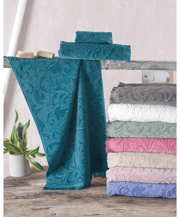 Πετσέτα προσώπου (50X90) SIENNA PUDRA, RYTHMOS HOME Πετσέτες Mπάνιου