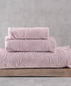 Πετσέτα προσώπου (50X90) SIENNA PUDRA, RYTHMOS HOME Πετσέτες Mπάνιου