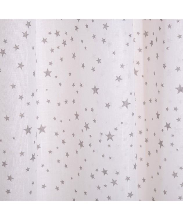 Κουρτίνα με Τρέσα 140x270 Εστέλε Γκρι Παιδικές Κουρτίνες