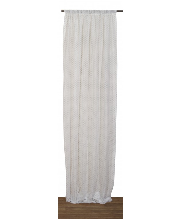 Κουρτίνα με Τρέσα 280x270 Κονφετί Γκρι Παιδικές Κουρτίνες