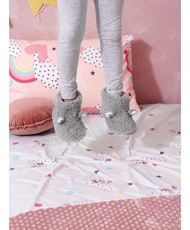 Παντοφλάκια New Baby NB0127 GREY 28 Καλτσάκια