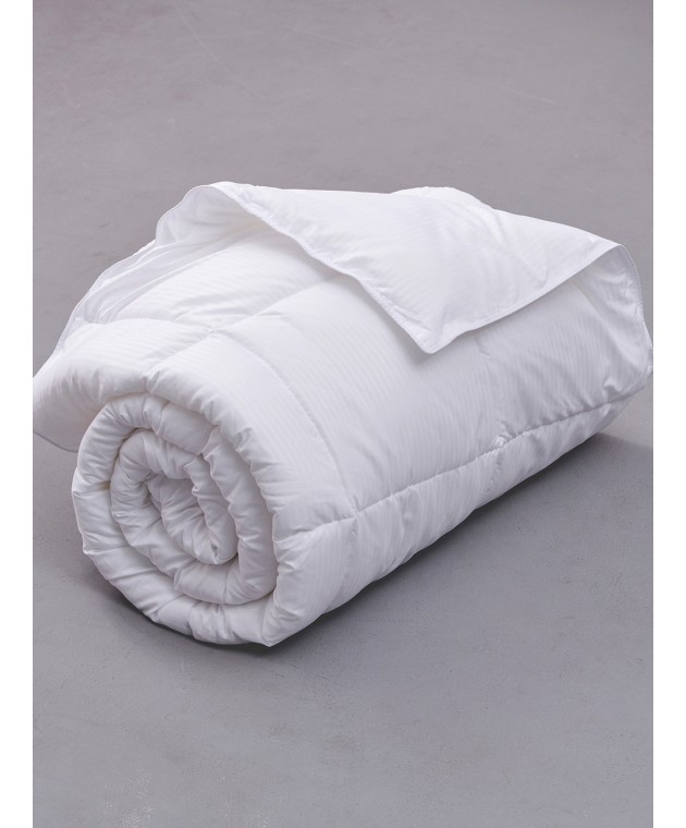 Πάπλωμα White Comfort 160x240 STRIPE MICROFIBER Παπλώματα Λευκά