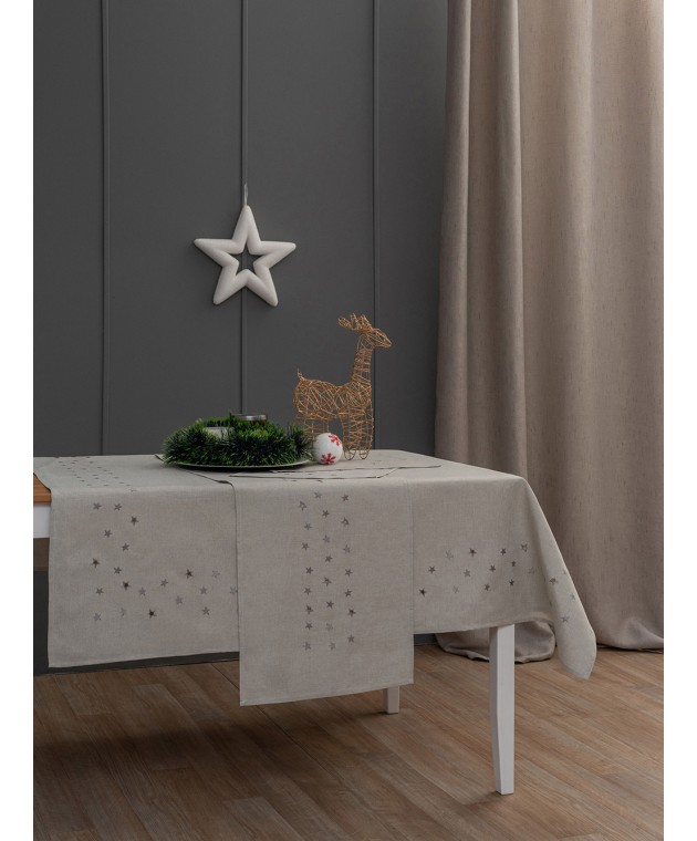 Σετ Σουπλα Christmas Collection 35x45 CD02 GREY Ράνερ - Σουπλά Χριστουγεννιάτικα