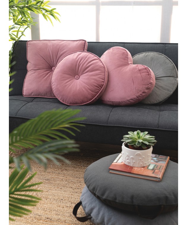 Διακοσμητικο Μαξιλαρι Velvet Feel 45x45 VF807 PINK Διακοσμητικά Mαξιλάρια Καναπέ