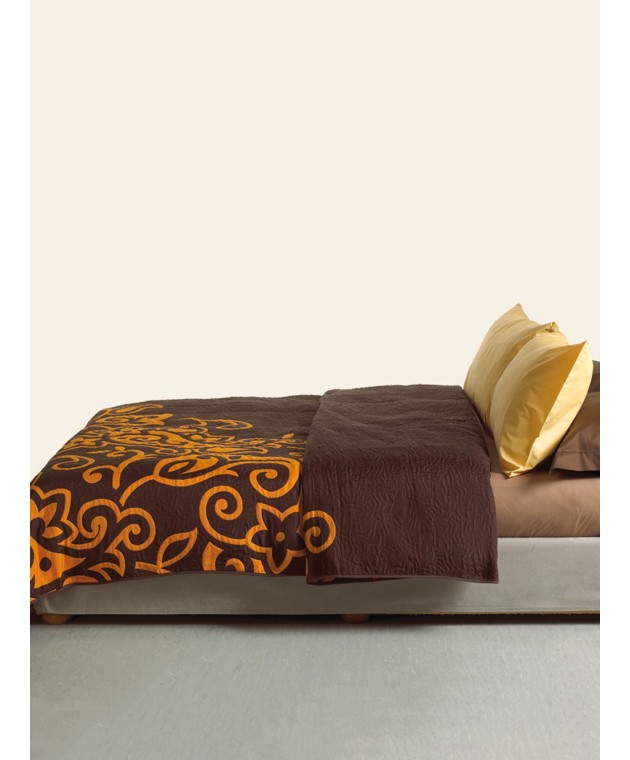 Κουβερλί Cotton Rich 160x260 SILVESTRE ORANGE/BROWN Κουβερλί Μονά