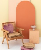 Διακοσμητικο Μαξιλαρι Velvet Feel Ø30cm VF803 PINK Διακοσμητικά Mαξιλάρια Καναπέ