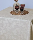 Σετ 6 Πετσέτες Φαγητού Formal Dinner 50x50 LEAVES CHERRY Πετσέτες Kουζίνας