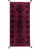 Χαλακι Με Φουντες Home Décor 60x140 RIDEL BORDEAUX Μοντέρνα Χαλιά