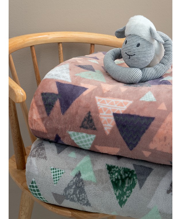 Κουβερτα Μονή 160x220 BLAKE GREY Κουβέρτες Fleece Μονές