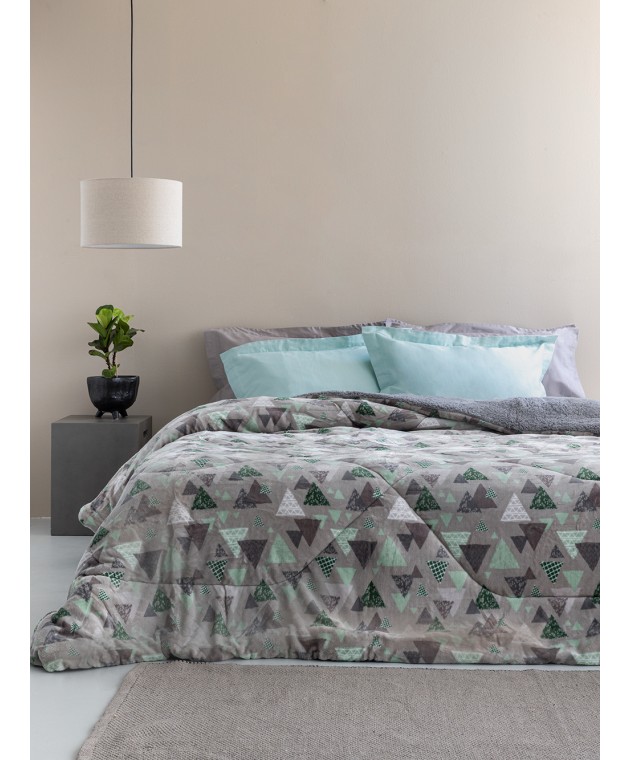 Κουβερτα Υπέρδιπλη 220x240 BLAKE GREY Κουβέρτες Fleece Υπέρδιπλες