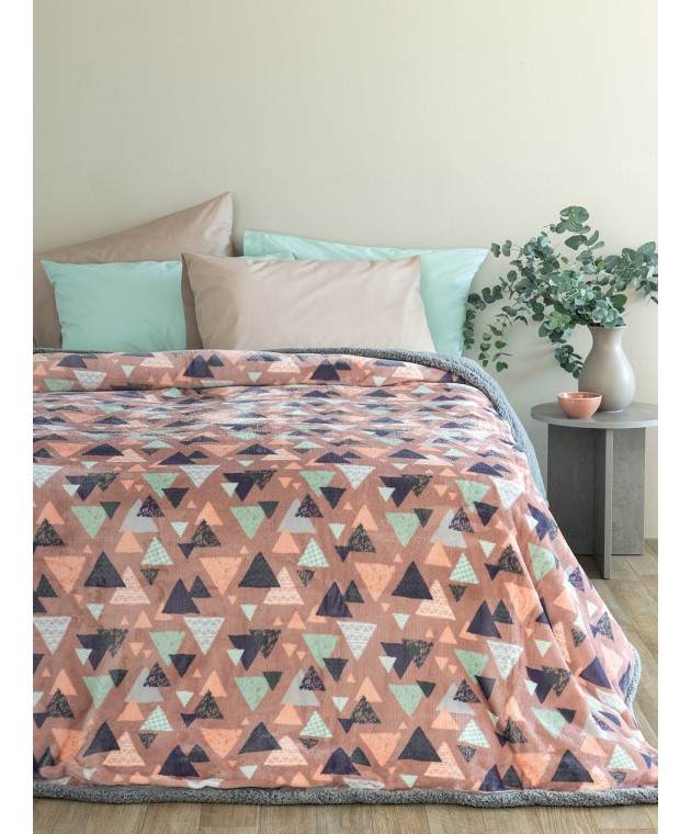 Κουβερτα Μονή 160x220 BLAKE PINK Κουβέρτες Fleece Υπέρδιπλες