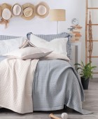 Kουβέρτα πικέ μονή (160X240) LEXY 05 ECRU, RYTHMOS HOME Κουβέρτες Πικέ Μονές