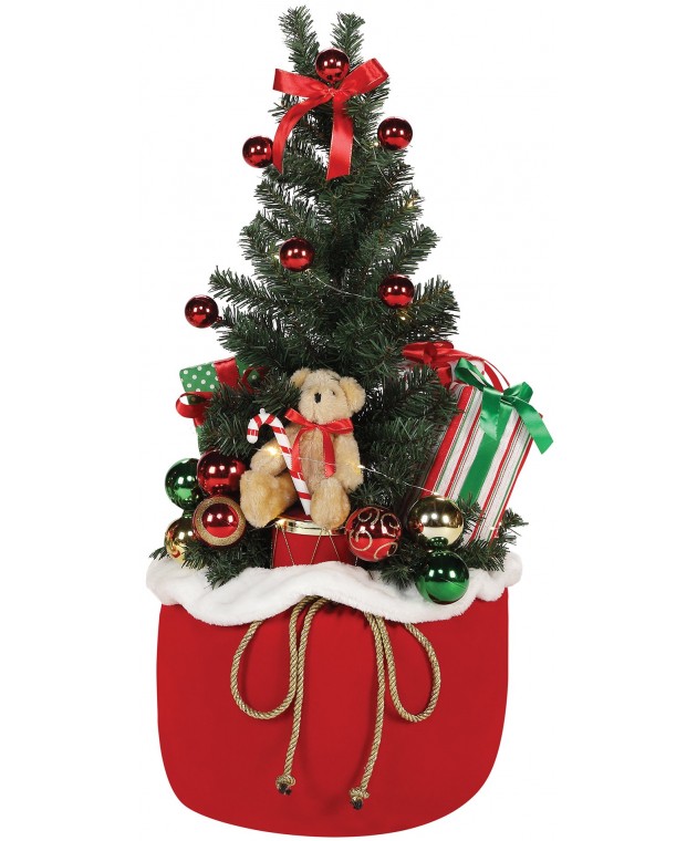 Δέντρο Σε Σάκο Με Μουσική Μπαταρίας (80cm)  TM-89037A Διακοσμητικά Χριστουγεννιάτικα