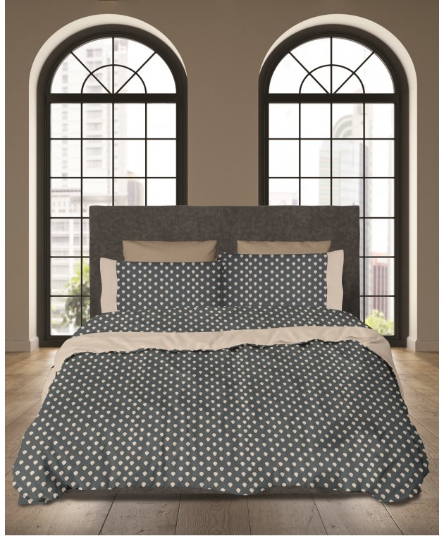 ΣΕΤ ΘΗΚΗ Υ/Δ DROPS 220X240CM 2*50X70CM 100% COTTON 144TC Παπλωματοθήκες Υπέρδιπλες