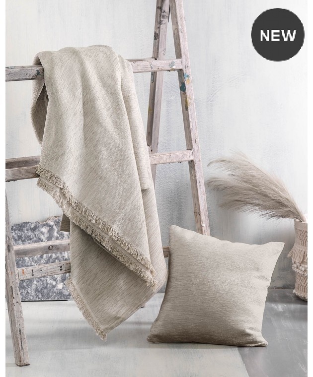 Ριχτάρι τετραθέσιου (180Χ330) ESSIE BEIGE, RYTHMOS HOME Ριχτάρια Χειμωνιάτικα