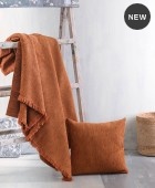 Ριχτάρι τετραθέσιου (180Χ330) ESSIE TERRACOTTA, RYTHMOS HOME Ριχτάρια Χειμωνιάτικα