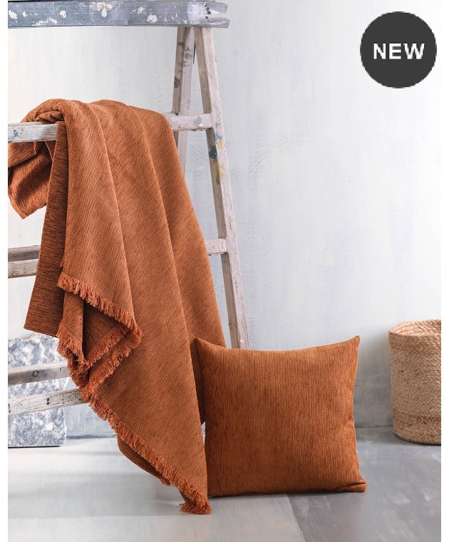 Ριχτάρι τετραθέσιου (180Χ330) ESSIE TERRACOTTA, RYTHMOS HOME Ριχτάρια Χειμωνιάτικα