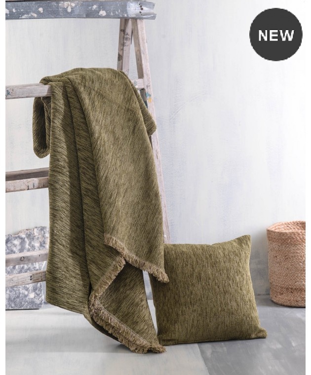 Ριχτάρι τριθέσιου (180Χ280) ESSIE KHAKI, RYTHMOS HOME Ριχτάρια Χειμωνιάτικα