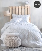 Σετ μαξιλαροθήκες παιδικές (50Χ70) CLOUDY BLUE, RYTHMOS HOME Παιδικές Μαξιλαροθήκες