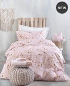 Σετ παπλωματοθήκη Υ/Δ (220Χ250) MOONLIGHT PINK, RYTHMOS HOME Παπλωματοθήκες Υπέρδιπλες