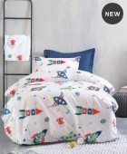 Σετ μαξιλαροθήκες παιδικές (50Χ70) ASTRONIO, RYTHMOS HOME Παιδικές Μαξιλαροθήκες