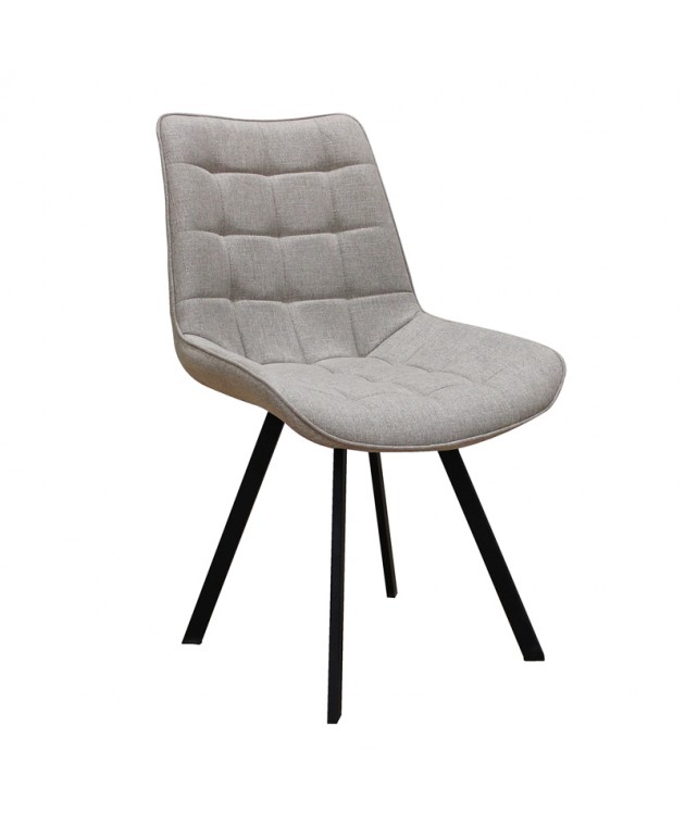 MIRA BEIGE ΥΦΑΣΜΑ(Σ4)ΚΑΡΕΚΛΑ ΜΕΤΑΛΛΙΚΗ 51x59x86εκ. Καρέκλες