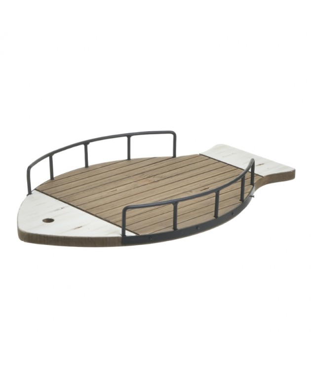 INART ΔΙΣΚΟΣ ΨΑΡΙ ΞΥΛΙΝΟΣ ΛΕΥΚΟΣ/NATURAL 60Χ8Χ37 