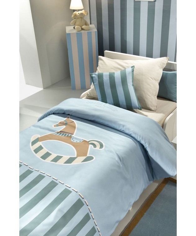 Παπλωματοθήκη Toy Blue Suede 160x220 Παιδικές Παπλωματοθήκες