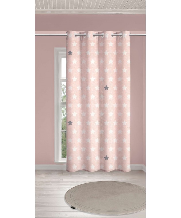Koυρτίνα soft-touch PIRINEO Pink 160x240 Παιδικές Κουρτίνες