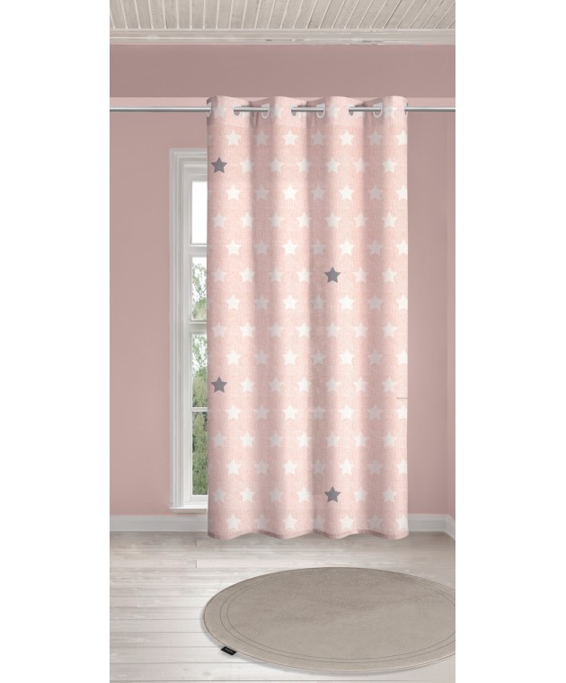 Koυρτίνα soft-touch PIRINEO Pink 160x240 Παιδικές Κουρτίνες