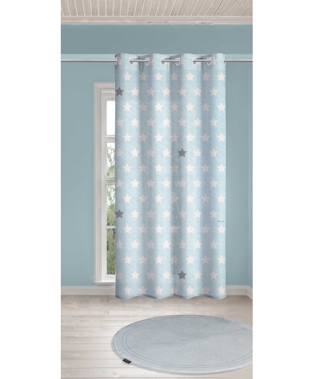 Koυρτίνα soft-touch PIRINEO Blue 160x240 Παιδικές Κουρτίνες