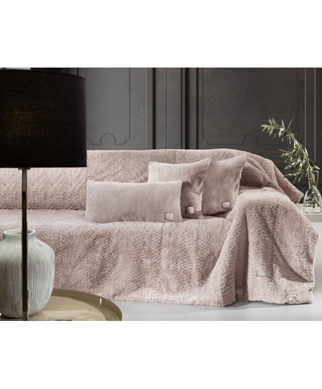 Ριχτάρι Crusty Old Pink 170x250 Σετ 2 τμχ Ριχτάρια Χειμωνιάτικα